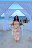 After searching through many stores and trying on countless dresses, I finally found the perfect one for a beach wedding in Punta Cana. The rose gold details are stunning, and the fit is both flattering and comfortable. I paired it with nude heels for an elegant look. It's a simple yet beautiful dress, and the best part, it's super affordable! I received so many compliments. For reference, I usually wear XL/XXL, and the XL fits perfectly. - Andrea B.