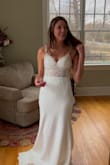 If you want an amazing dress at a fraction of the cost without losing quality, this is it!!!  Perfect for our wedding on the beach in Punta Cana!!!  I had it hemmed in the front because we are gonna be barefoot. Pics are before being hemmed. - Pam K.
