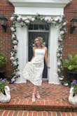 Just wore these for my bridal shower and was comfortable wearing them all day. I have a thinner foot so the back straps were a little loose but not noticeable and still wearable. - Rebekah C.