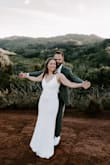 This was the perfect dress for my elopement! I went dress shopping the day these arrived in the mail and it left me feeling so discouraged, but the second I put this on, I knew it was the one. It fit like a glove and was so comfortable. It's understated and classy. I had the straps sewn in but that was the only alteration it needed. As soon as my husband saw it, he said "that is the perfect dress for you". 10/10 would recommend. - Annie K.