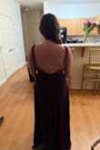 I was so excited about this dress. The front fit perfectly and the material was super nice but the material on the back was digging into my back. The outside part of the strap in the back was aggravating even though I only had the dress on for a few minutes. I knew I wouldn't be able to wear it for a whole evening. - Maison D.