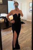Absolutely loved this dress. It was comfortable to wear and very flattering. I feel like it would look great on all sizes but might not work as well if you're chesty. I ordered a medium and it fit perfectly. - Laura O.