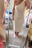 I have a hard time finding tighter dresses that fit my upper body and lower body, my upper body is a lot smaller than my hips and legs. This dress fit amazing and is very comfortable!! I plan to wear it for my rehearsal dinner for my summer wedding <3 - Megan J.