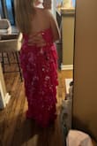 Fits true to size, so cute irl!!! Zipper is a little tough, but with the help of someone else everything works fine! - Alie J.