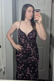 This dress is great, very comfortable. Run a little small and for a curvier girl than the model, it's a little tighter than it looks on the model. But it's stretchy, so it still fits nicely! - Evelyn P.