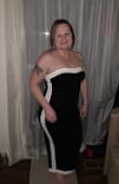 Purchased for one of our upcoming vacation dinner parties.  Tried it on and it felt so beautiful.  It smooths you in all the right places and highlights all those curves.  I'm about 5'3 and once I put on heels it was perfect!!! Love the lightly gripping effect but not uncomfortable top to keep your girls in check.  Plus you could easily add a shaw, blazer, cardigan or jewelry and shoes to make it more than a one night wonder.  This thing has endless possibilities.  Professional, fun, or GNO all starts here.  Excuse my no hairdo or makeup try on session.  My lifelong man, he was the iPhone photographer that couldn't stop flirting with me in this dress!  Thank you for making this beauty !!!  Perfect date night dress! - Darla M.