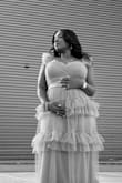I wore this for my maternity shoot and Baby Shower and it was so pretty. The zipper was a bit of an issue but it was extremely comfortable and fit well. After looking at $400+ dresses I am glad I was able to find something perfect that was more affordable - Rhonda W.