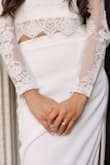 Perfect last-minute outfit for my intimate courthouse marriage ceremony. It photographed beautifully. The quality isn't anything super great but it is priced right. The skirt was a little long but heels helped! - Sofia B.