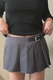 Love the shorts built in. I'm more of a boxy, narrow hips, body type. Loved this skirt. It's super cute. - Sofia H.