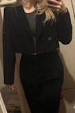 Please pardon my mirror. It feels like quality and looks great. Got compliments when I wore it out. I'm looking forward to wearing it again. - Alyssa H.