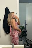 Such a beautiful dress! My favorite one I own now. The length was perfect and the top ended up fitting so wonderfully! Not too tight on the neck and the open back with the straps going down are stunning! - Aubrey S.