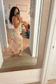 Not too much stretch. A little tight in the boob area but doesn't squish them. Soft and light. - Clarissa R.