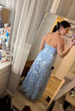 This dress is gorgeous! I can't wait to wear it to my best friend's wedding as her something blue! - Alana G.