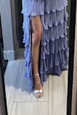 I worn these for two weddings. The first dress was navy and the second was purple. Might need to be broken in just a little but fits true to size - Maria C.