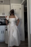 I bought this for my bridal shower and it's absolutely adorable!! Very good material, nice fit, pretty color! - Ariana P.