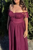 Was looser than I anticipated, yet held up so well, making it so comfy to wear at a formal wedding. The arms are a little tight, like the reviews say, but it wasn't a huge issue. Got so many compliments and loved the color. I have a larger chest and there was plenty of bond to feel supported without being uncomfortable. Will be wearing again and again! - Micalister S.