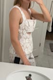 I bought this for my wedding weekend. It's super cute but the fit is a little off. I am 5'10, 135lbs, bust 32.5" (34A), waist 26.5-27", hips 37". The XS was too small in the waist/ribcage, but the S is massive in the bust. I could fit DDs in here easily. The waist in the small fits well and the hips have a little room. I will have to get the bust tailored at the two seams by 3-4" for it to lay flat and also prevent the straps from falling. The legs are quite short on me as well but I expected that as I am 5'10 with a 34" inseam. I still think it looks cute cropped. The zipper also gets stuck at the point on the back where the peplum splits for some reason. - Nicole W.