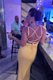This dress is absolutely beautiful  and I felt beautiful in it. I received so many compliments the night I wore it. The fit is perfect; it feels nice on your skin and the weight of the dress is not heavy.  I suggest do not wear rings while putting it on. You wouldn't want to catch it on the dress. Delivery was quick. Overall I was extremely happy with my purchase. - JOANNA M.