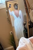 Purchased for my elopement this summer in the mountains and it'll be perfect. The material is great quality. Fit is perfect besides it being long! - Abby W.