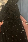 This dress fit great, but upon wearing tore on the side and is now unwearable. - Kassadee O.