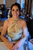 This dress is so gorgeous and I can't wait to wear it again! It is a little big in the boobs and tight in the stomach area, but it felt great. I love it! - Lorena W.