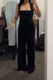 The fit was amazing. It was tight but not too tight, meaning I could sit and would still be comfortable eating a lot. It was a bit long since I'm in the smaller height area, so I just had it cut from the bottom, and then that's it. All I can say is I felt pretty and confident wearing the outfit. Additional bonus is that it ships fast. Thank you. (( And having this in black would make me wear it on different occasions. - Bernice M.