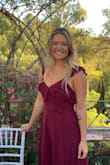 This dress was so comfortable! I wore it from 4pm until 6am in Spain for the most beautiful wedding. This dress also traveled very well, did not wrinkle! Definitely will be wearing it again! - Meghan M.