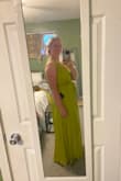 This dress is so soft and comfortable. I bought it for a Mehendi event that was garden party-themed. When tied with the belt, it is very flattering. When untied, it is super flowy and breathable. However, I find it a little too large if not tied. - Allie B.