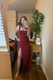 Absolutely beautiful style, I was so excited about the Rust color, but shows more as a deep red or maroon color. Some other reviews show this deeper color, while others show the more orange rust color. I tried it on in different lighting with hopes of change, but none - Haylee D.