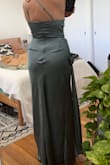 This dress is gorgeous! It fits so nicely from top to bottom. Some of the sewing is off though. The hem of the dress in the front is longer than the back! At the base of the zipper, the hem is bad. I look like I have a pointy nub! The darting on the back is off too (it looks like a little face on the back). It was a bad sewing job on this particular dress. I'm going to have to return this one and get another sent, hopefully it won't be as bad. - Maria K.
