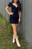 Fit me like a glove!!! I bought this as a back up for my graduation party and it ended up being my first choice! The only complaint is that the shoulders part of it are too big for me. I ended up tucking them into my bra straps to help it fit me better but I will probably be sewing it to fit me on top better. That's literally it tho, my waist, my hips, and the length are all amazing. My shoulders are just petite I guess. - Em O.