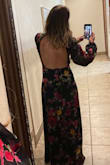 Good golly Miss Molly, I knew I had to have this dress for my niece's wedding and I am so glad I purchased it! The material flows just right and I appreciate the sleeves being sheer to cover some wrinkles that have popped up seemingly overnight. But it was the front slit and the back of the dress that is the wow factor. I just may have gotten almost as many compliments as the bride! Now, what can I wear it next for? It's the perfect dress! - Stacey T.