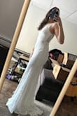 Loved this dress! Great value for a beautiful wedding dress. I ultimately ended up going with a different Lulus style, but not before ordering this dress, returning it within the return window, and ordering it again later because I thought it was ~the one~. This dress was so incredibly comfortable - stretchy, lightweight, and it fit like a glove. Would definitely recommend. - Maria R.