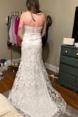 Absolutely STUNNING, I LOVE this dress!!! The material is very nice. It came in very quick and was true to size! It's stretchy and very soft. I'm in love with it! - Haylei B.