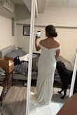 I really like this dress, fits well on my chest, although I'm short dress it's perfect. I feel if or showing arms, and unfortunately is not the one - Jennifer S.