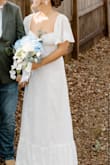 I got so many compliments on this dress for my reception. It was the perfect length because I'm short. I didn't have to do any alterations. It's dressy enough to be a wedding dress if that's what you want to use it for! - Jalyn W.