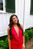 I wore this dress to my college formal. The material is buttery soft, and it is the perfect color. By far the comfiest dress you will ever wear. Buy it!!! - Kealey S.