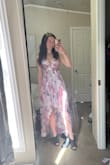 I purchased this dress in a size XS to wear to my veterinary school graduation. It's absolutely perfect. I feel so beautiful and confident in this dress, and it fits like a glove. I was torn between getting an XS and a, S, but I usually like my dresses a little on the tighter side. The ceremony is in 3 weeks and I'm just so excited to walk across the stage and look dang good while doing it - Jessica B.