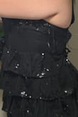 The dress is amazing, I thought at first it wasn't going to fit me, but it fits with a little wiggle room. It's super cute, and it's long enough to reach the floor, and I'm 5'6. It's really nice quality and I would 100000% recommend this dress. It hides my stomach really nicely.  And delivery was super fast! - Allison R.