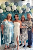 I wore this to my bridal shower and loved it! Didn't need any alterations which is rare for me being a shorty. The bow was a little hard to attach, someone had to do it for me. But it was glamorous and comfortable - Becky D.