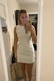 I'm obsessed with how classy and stunning this dress looks, and I will be wearing it for graduation! The open back makes it unique, and the high neck line in the front makes it very flattering. - Steph C.