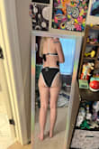 Bottoms: I ordered up to a medium (usually go with small) because some of the reviews said it runs small, but the medium is slightly too loose on me, so I'd say it's very true to size. It's a gorgeous suit that provides enough coverage to make me feel comfortable, and leaves a little room to "grow" lol (the top does run a little small and I would order up. Maybe skip altogether if you are bigger chested) - Amber H.