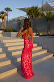 It came quickly and looks just like the picture! It's a good quality dress, the only downside is it would bunch in the back due to it being loose near the butt as shown in the picture. A quick tailoring could've fixed it. - Jasmin B.