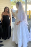 This dress fit like a glove and was flattering. I got never ending compliments all evening. A little tight on the top, but honestly, I liked that it never moved all evening. - Katy S.
