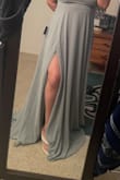 Love the color fit, and material. I just wish it weren't so long, but I will get it fixed from the bottom. - Carla C.