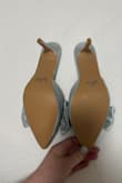 the size was small; they didn't fit the volume on my foot, but they were very beautiful - Diana E.