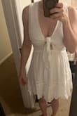 Fits well and not see through. It is lower cut in the chest than the photos show - Taylor B.
