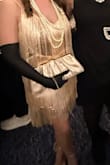 This dress is so fun! I purchased for a 20s themed luncheon. I was running on a time CRUNCH and Lulus pulled through with their speedy shipping. I would suggest ordering up one size! - Bethany T.