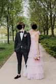 My daughter wore this for her prom. It looked absolutely beautiful and so many people complimented her dress. We did "hem" it by cutting the tulle with a rotary cutter. I thought we would cut some of the wings off the shoulders but when all was said and done, I think they looked perfect with the dress as is. I steamed all the layers and I think this was an important step to making it look more expensive. There were some threads hanging as others have said, but we decided to leave them be vs. cutting them off and having something unravel. I still can't believe the price! It was perfect! - Traci F.
