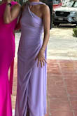 The fit was perfect, a little loose on the waist but no big deal. I am petite and was a little worried about the lenght but it worked very well with my heels. I got so many compliments and felt so pretty on it. - Barbara E.